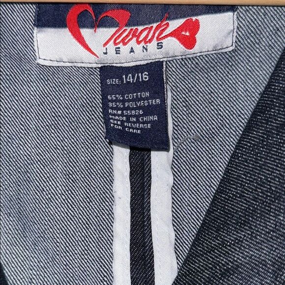 Denim Jean Jacket with Three-Quarter Sleeves - Picture 2 of 14